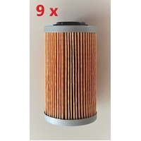 6 X OIL FILTER FOR WITHOUT O - RING ATV & MARINE - BOMBARDIER / JOHN DEREE / SEA - DOO