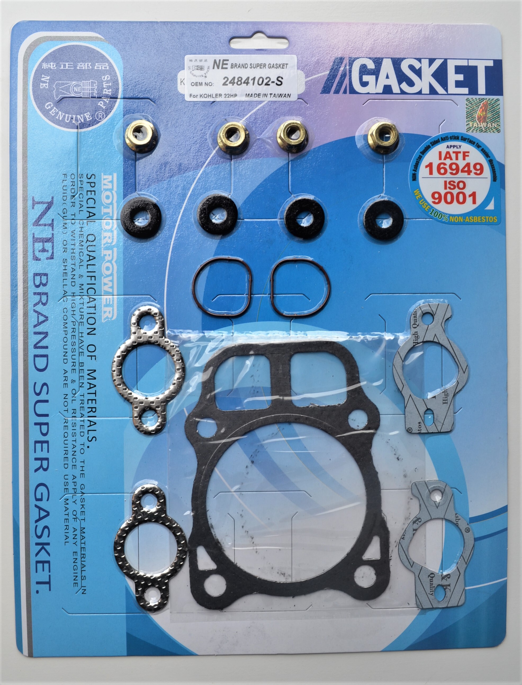 GASKET KIT FOR KOHLER CV22 CH22 CH23 22 & 23 HP #244102-S 2404133 2404140-S