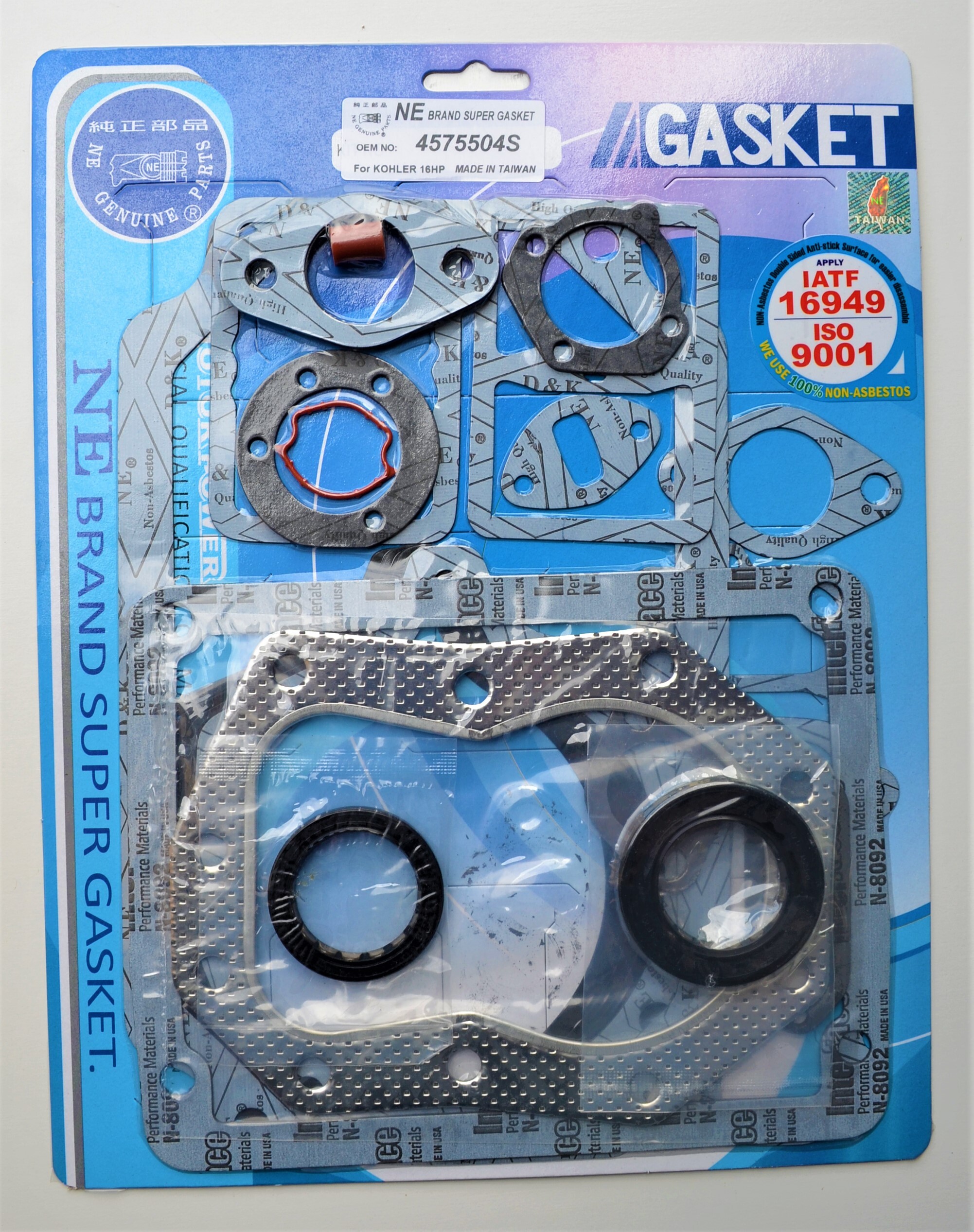 GASKET KIT FOR KOHLER M16,k341,16HP ALL YEARS 45 755 04,45 755 04S