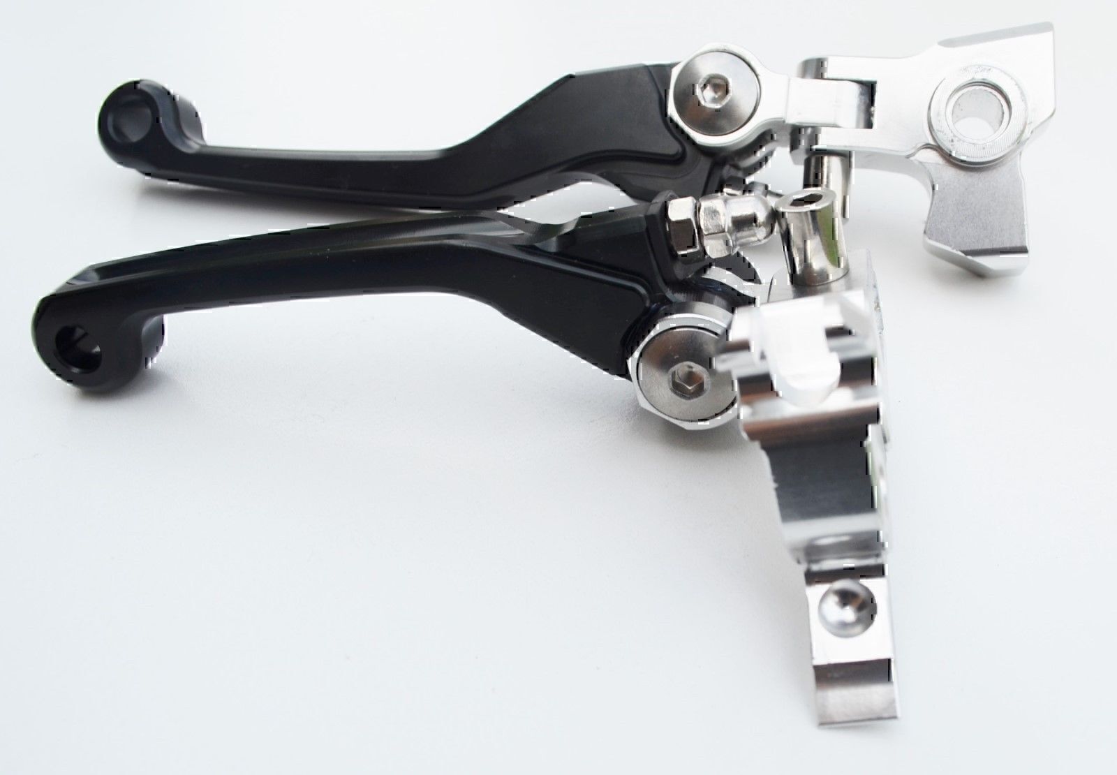 BRAKE & CLUTCH FOLDING LEVERS FOR HONDA BLACK LEVER CRF250R 2004 - 2006 CRF450R 2004 - 2006 CR125 CR250 2004 - 2007